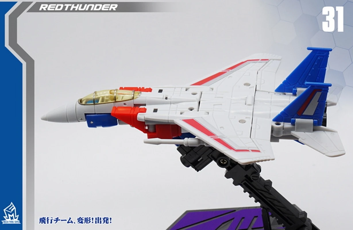 Transformação Mecânico Brinquedos MFT MF-31 Starscream MF31 MF31B Redthunder Action Figure Modelo Brinquedos Com Caixa