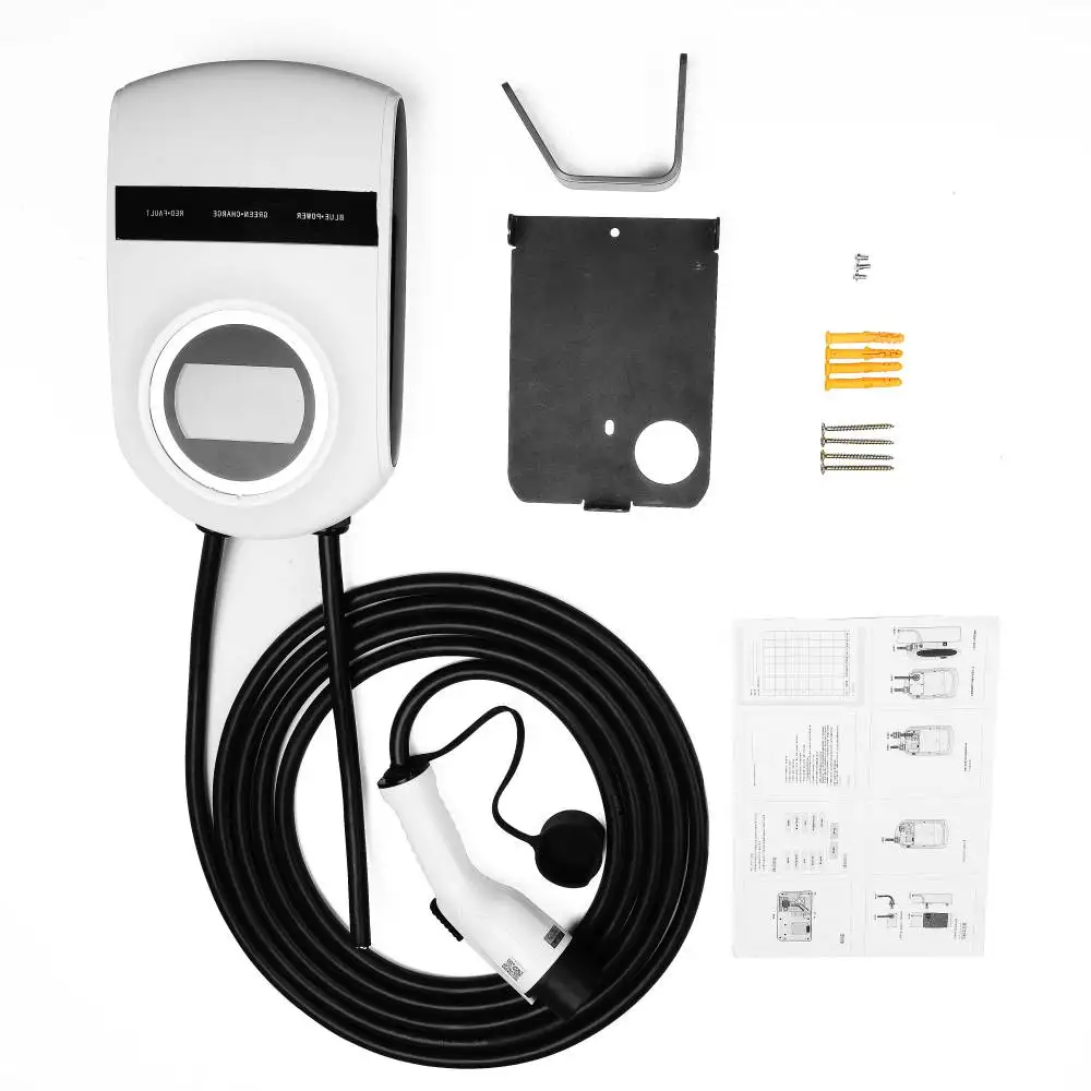 

Electric Vehicle Charging Station 11KW 22KW 8A 16A 24A 32A Switchable Charging Pile Type 2