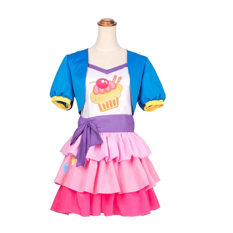 A Bear House Anime mis niñas mujeres pequeño Pony Pinkie Pie disfraz de Cosplay humano mujer Rosa Halloween Carnp1p2t 2025 nuevo