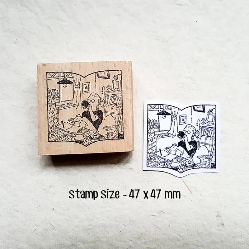 Stamp Scrapbooking Supplies 9 Types Journaling Scrapbook Rubber Wooden Stamps