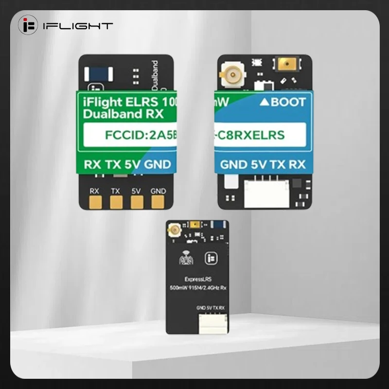 

iFlight ExpressLRS ELRS Dualband Receiver 100mW / 500mW Dualband RX / 100mW Dualband Diversity RX / RX Antenna for FPV