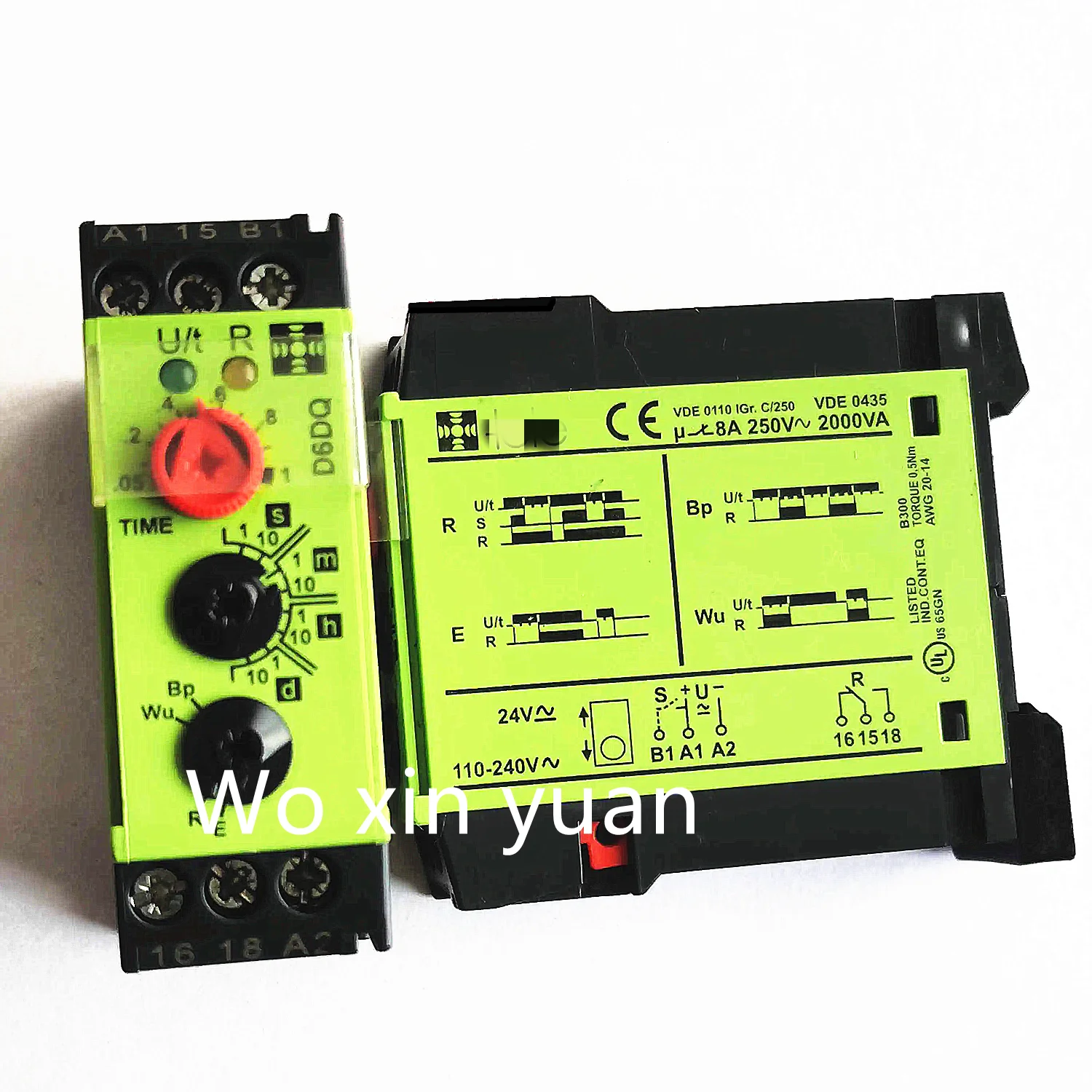 VDE 0435 VDE0435   D6DQ  D6DM  Time Relay 8A 250VAC x 1pc