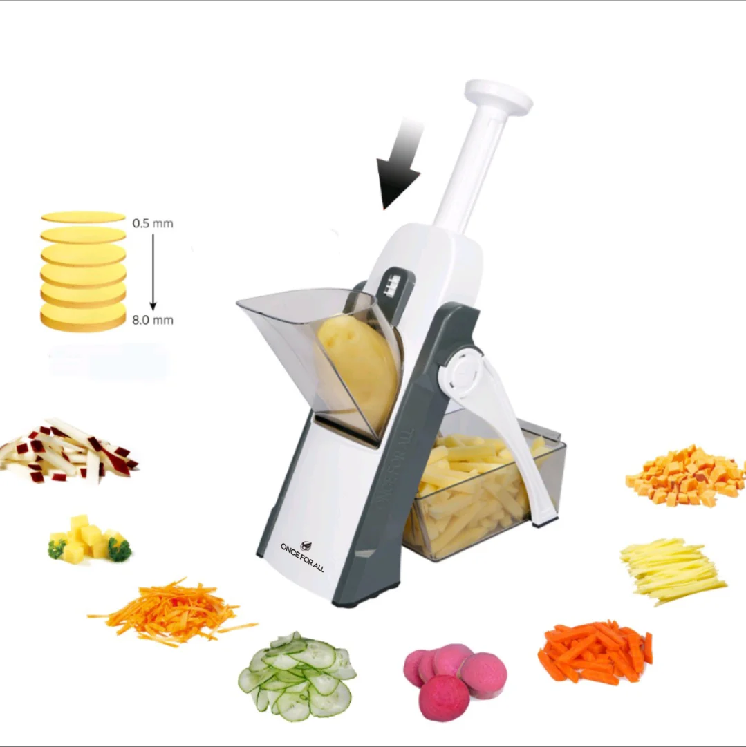 

Vegetable Cutter, Food Chopper, Dicer Fruit, French Fry, SS #420 ABS AS,Mandoline Slicer, Kitchen Accessories,Home Gadgets, JS01