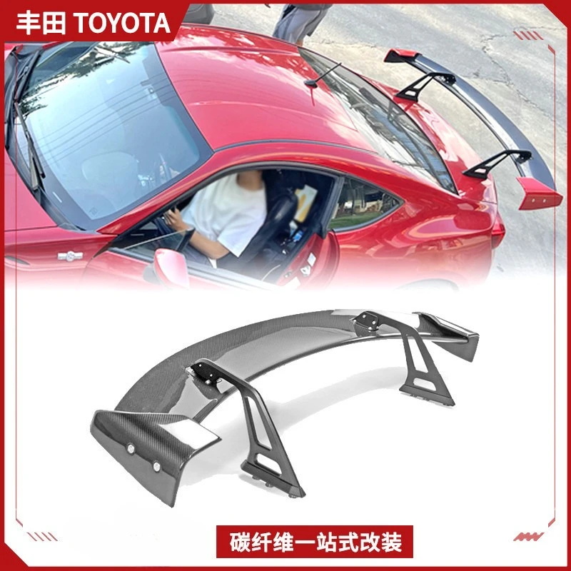 

Подходит для модификации Toyota 86 BRZ GR86, хвост из углеродного волокна на гибкой стойке, AD Model GT, задний спойлер с фиксированным ветровым крылом