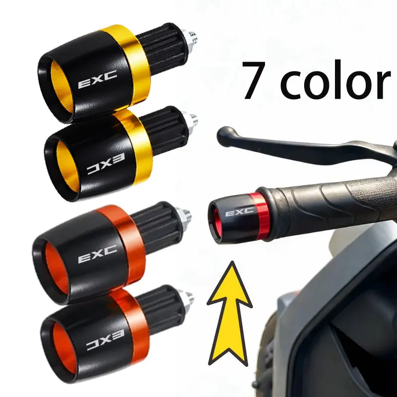 

1 Pair Universal Motorcycle Handle Bar Ends Grips CNC Accessories For EXC EXC-F EXC300 XC-W TPI Six Days