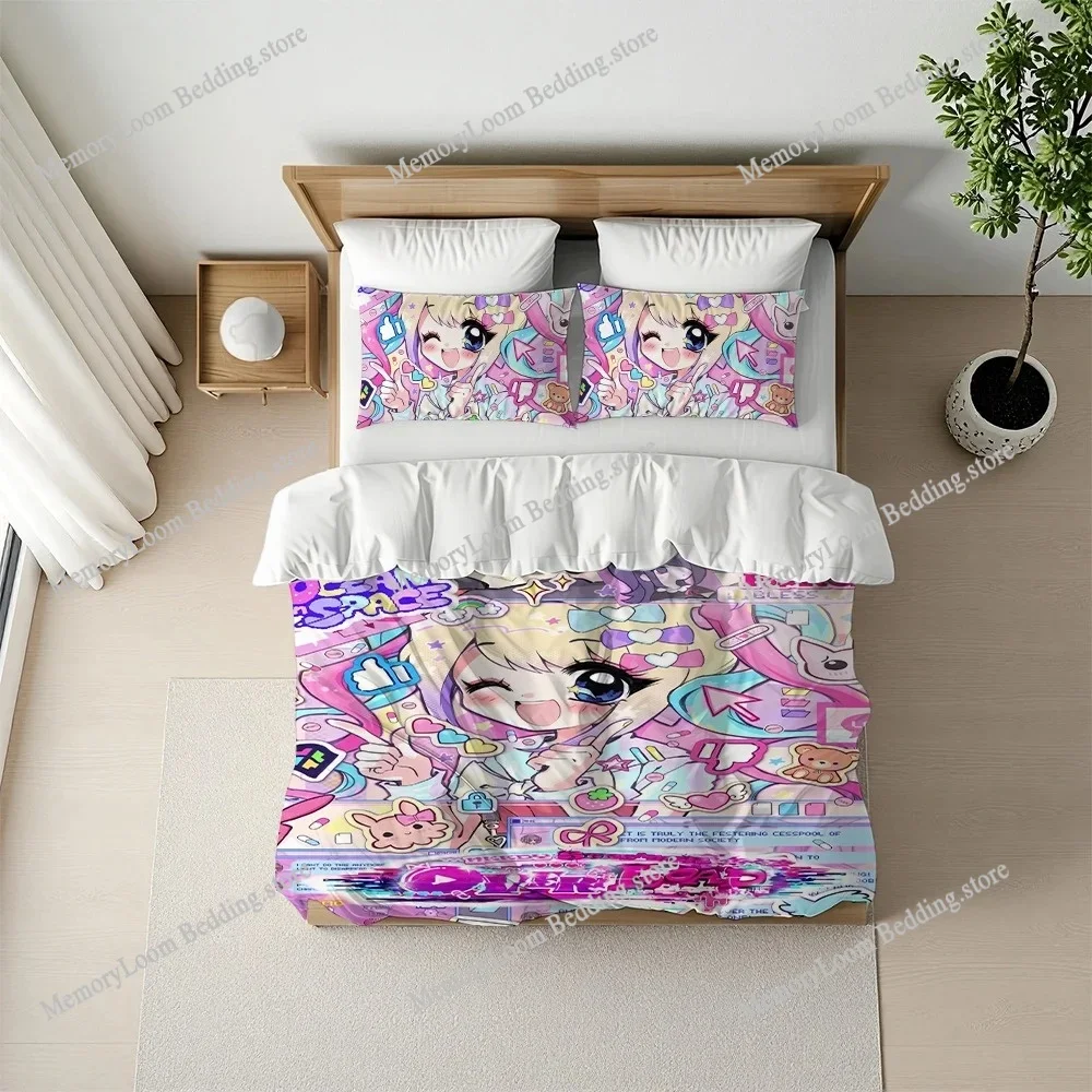 

Game N-Needy Streamer Overload Duvet Cover Set Style Bedding Soft Laundry Cotton Bed Four Seasons Student Dormitory Home Textile