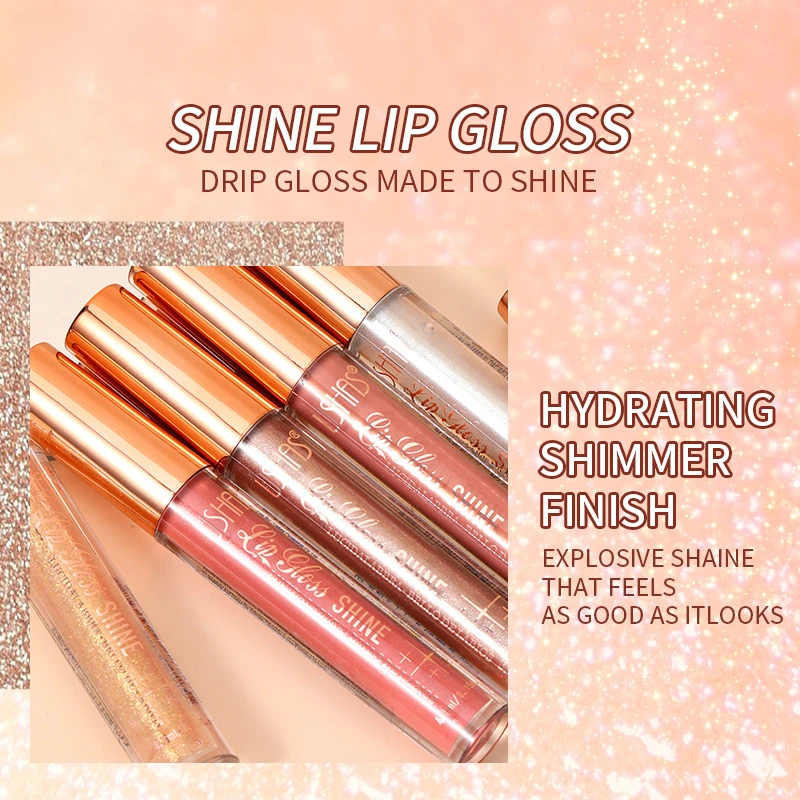 12 Kleuren Spiegel Parel Lipgloss Waterdichte Langdurige Hydraterende Lippenstift Glans Glitter Lipgloss Vrouwen Make-Up Cosmetica