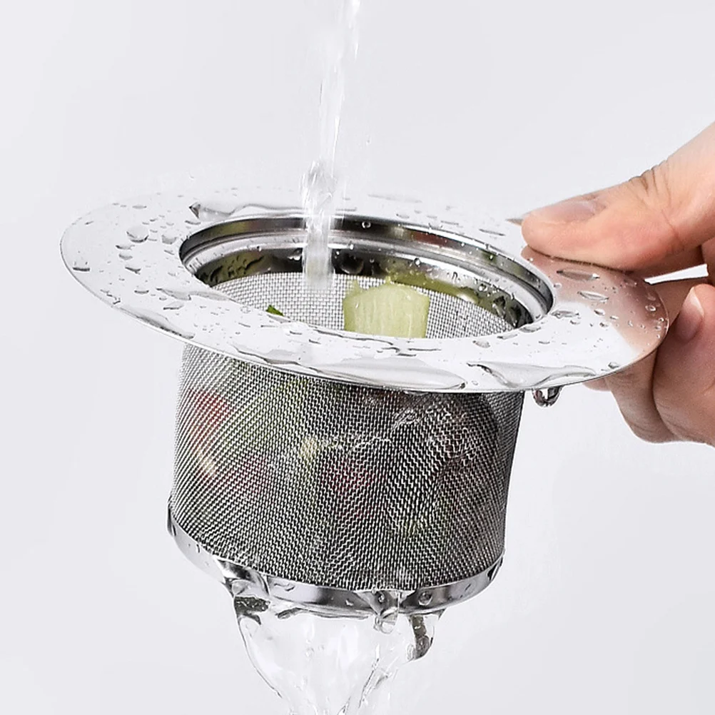2 قطعة مصفاة حوض المطبخ شبكة تصفية المياه قسط الفولاذ المقاوم للصدأ مصفاة استنزاف لبالوعة الحطام الماسك سهلة التنظيف