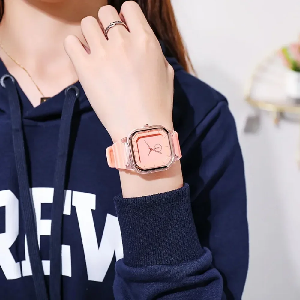 Women Watch Colorful Sport Jelly Silicone Strap Quartz Wristwatch Men Casual Wristwatch Couple Watches Creative Gifts Relogio 시계