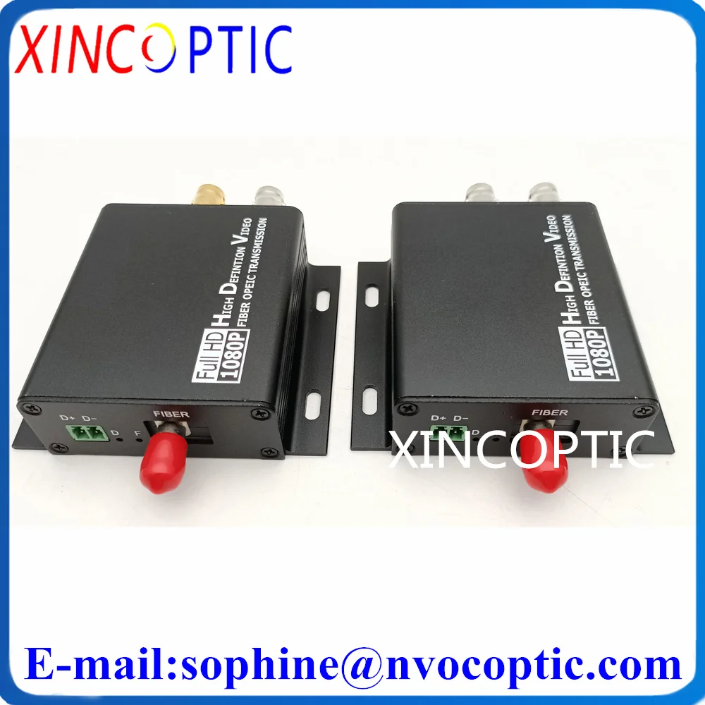 

1Ch 30Hz Mini HD-SDI to Fiber Converter with RS422/RS485 Reverse Data and Tally,SMF,FC Connector 20KM,Fibre Transmitter and Rec