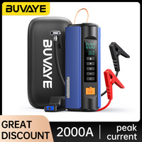 BUVAYE car Jump Starter Air Compressor with Power Bank 1500A Peak Battery Booster 150PSI Electric Pump