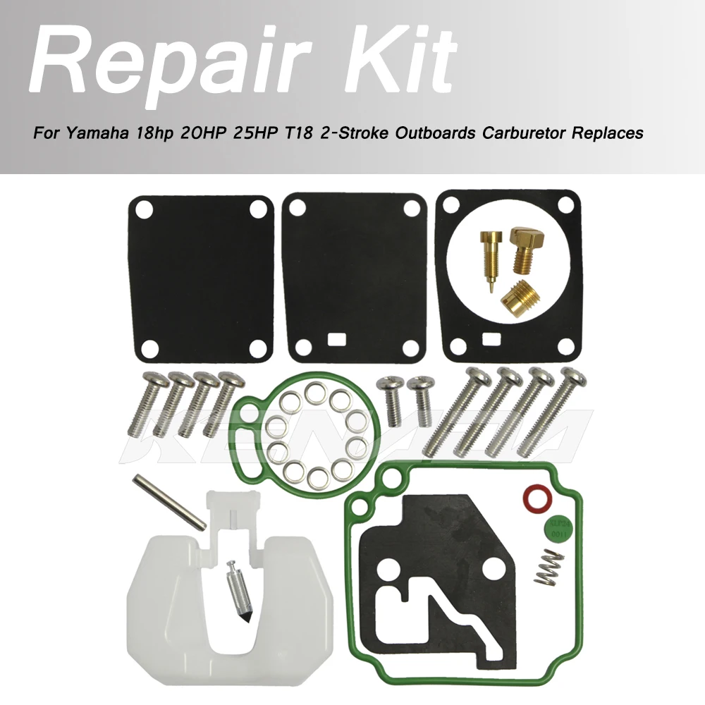 For Yamaha 18hp 20HP 25HP T18 2-Stroke Outboards Carburetor Replaces Carburetor Repair Kit