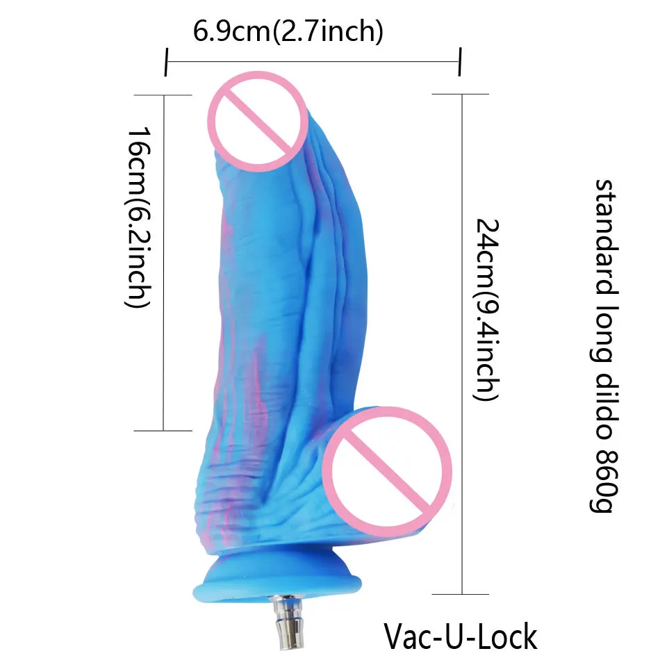 FREDORCH Silicone Anal Dildos for Vac-u-Lock Sex Machine Animal Dildos Realistic Adult Masturbation big Horse Dog Blue Dildo