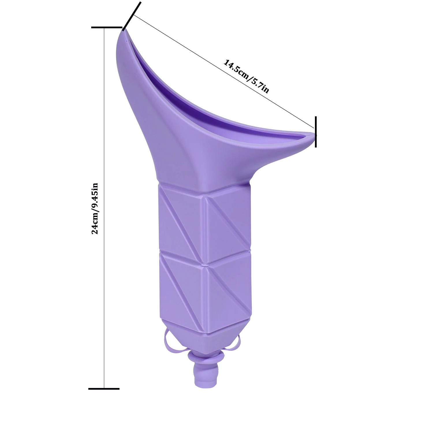 Urination Device, Foldable Female Urinal, Reusable Women Pee Funnel Allows Women to Pee Standing Up,Silicone Portable Pee Funnel - view 6