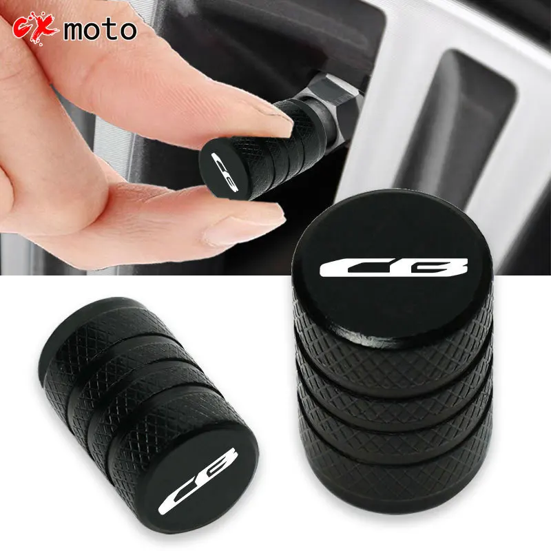 

with Logo "CB" Wheel Tire Valve stem caps Cover For Honda CB125R CB150R CB190R CB250R CB300R CB400 CB500X CB500R CB650F CB1100