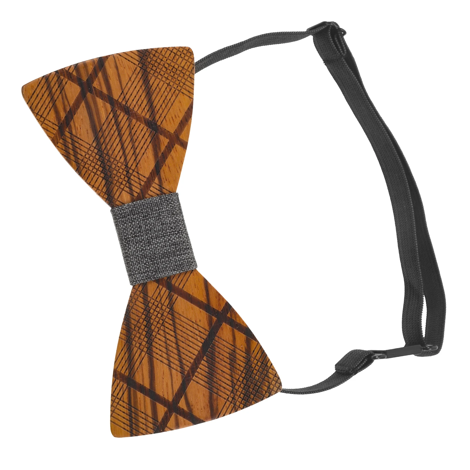 

Wooden Bow Tie Bachelor Formal Herringbone Boy Bowtie Men Wedding Ties Groom Matte Bridegroom