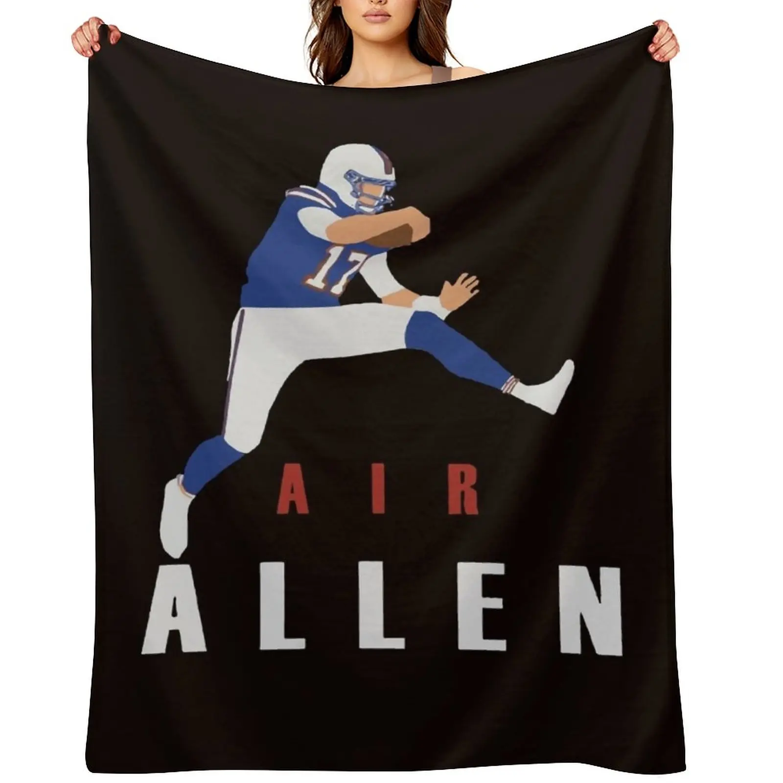 

Air Allen Josh Allen Fans Throw Blanket Blankets For Bed valentine gift ideas funny gift Blankets For Sofas Blankets