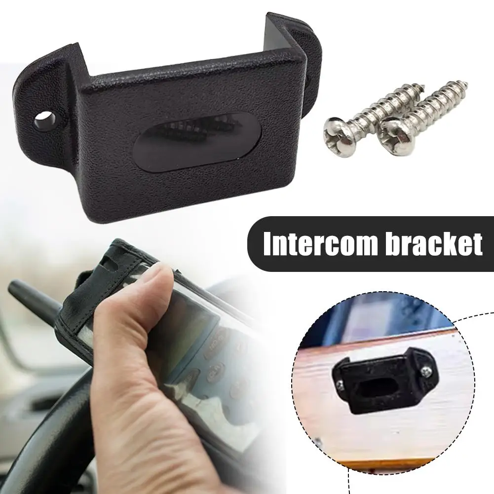 Walkie Talkie Bracket Mount Two Way Radio Firm Installation Holder Screw Hole Handheld Stand For Car Truck Boat Z4u5