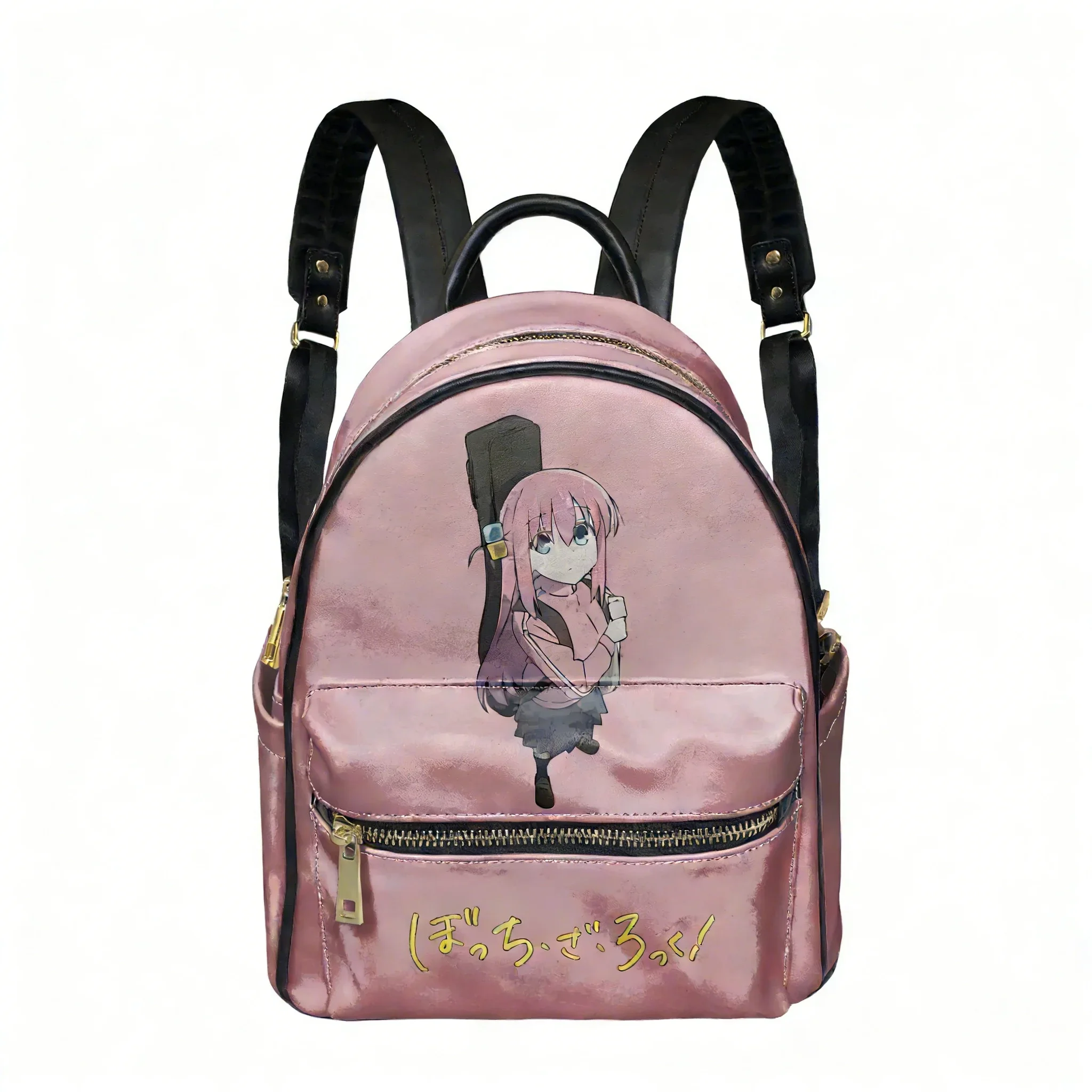 Bocchi the Rock Backpack Women Man Knapsack Custom Text Image Double Shoulder Bag Business Travel Bookbag Rucksack Gift Daypack