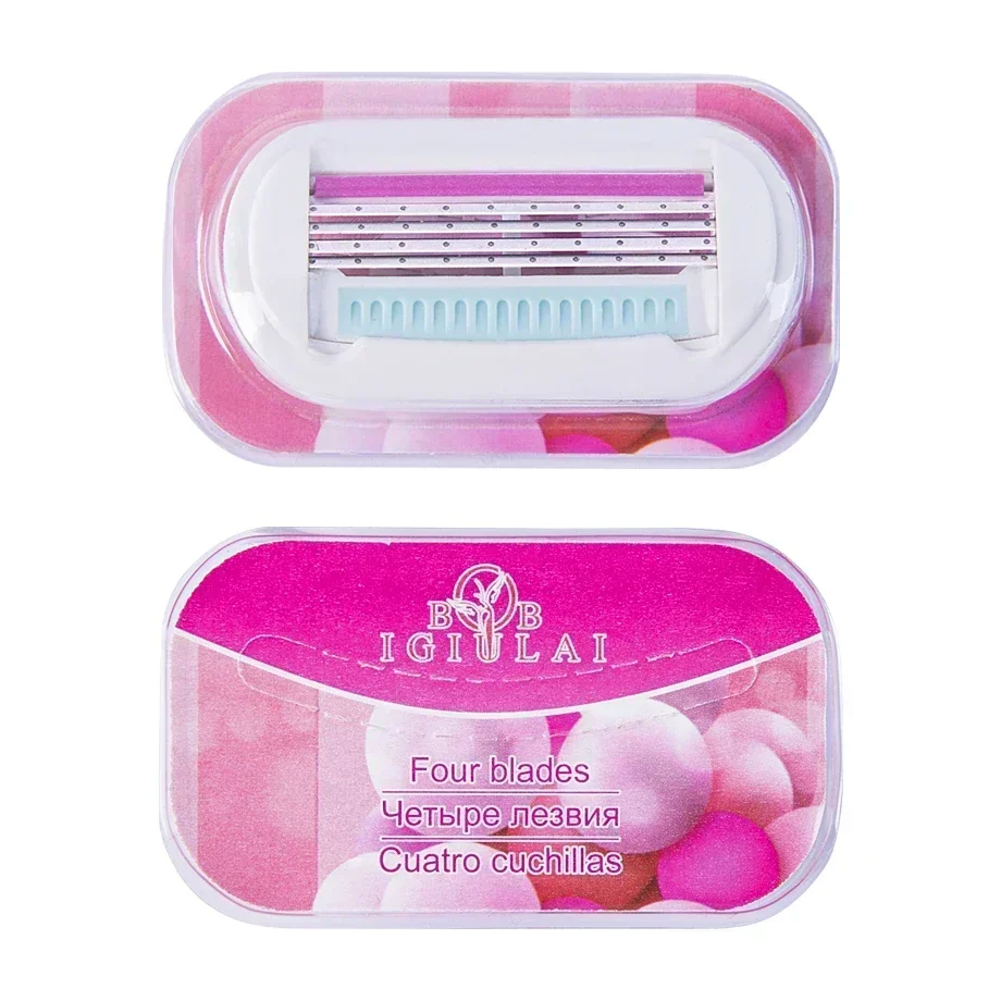 4 قطع شفرات حلاقة نسائية عالية الجودة مزيل شعر اللحية والجسم متوافق مع ماكينة حلاقة فينوس بديلة هدية صيفية