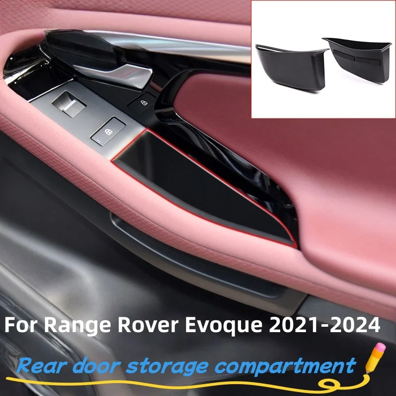 

For Land Rover Range Rover Evoque 2021-2024 Car Door Storage Box Handle Armrest Container Organizer Holder Tray Car Accessories