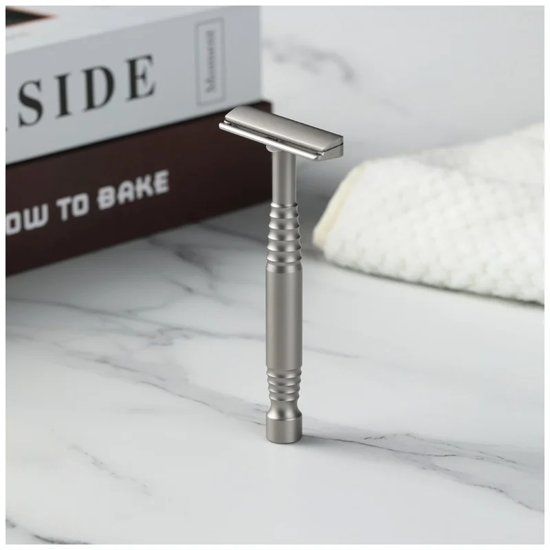 YAQI Remus Matte Painting Color 316 Stainless Steel Beard Shaver AC Razor Single-edged Mens Shaving Safety Razor