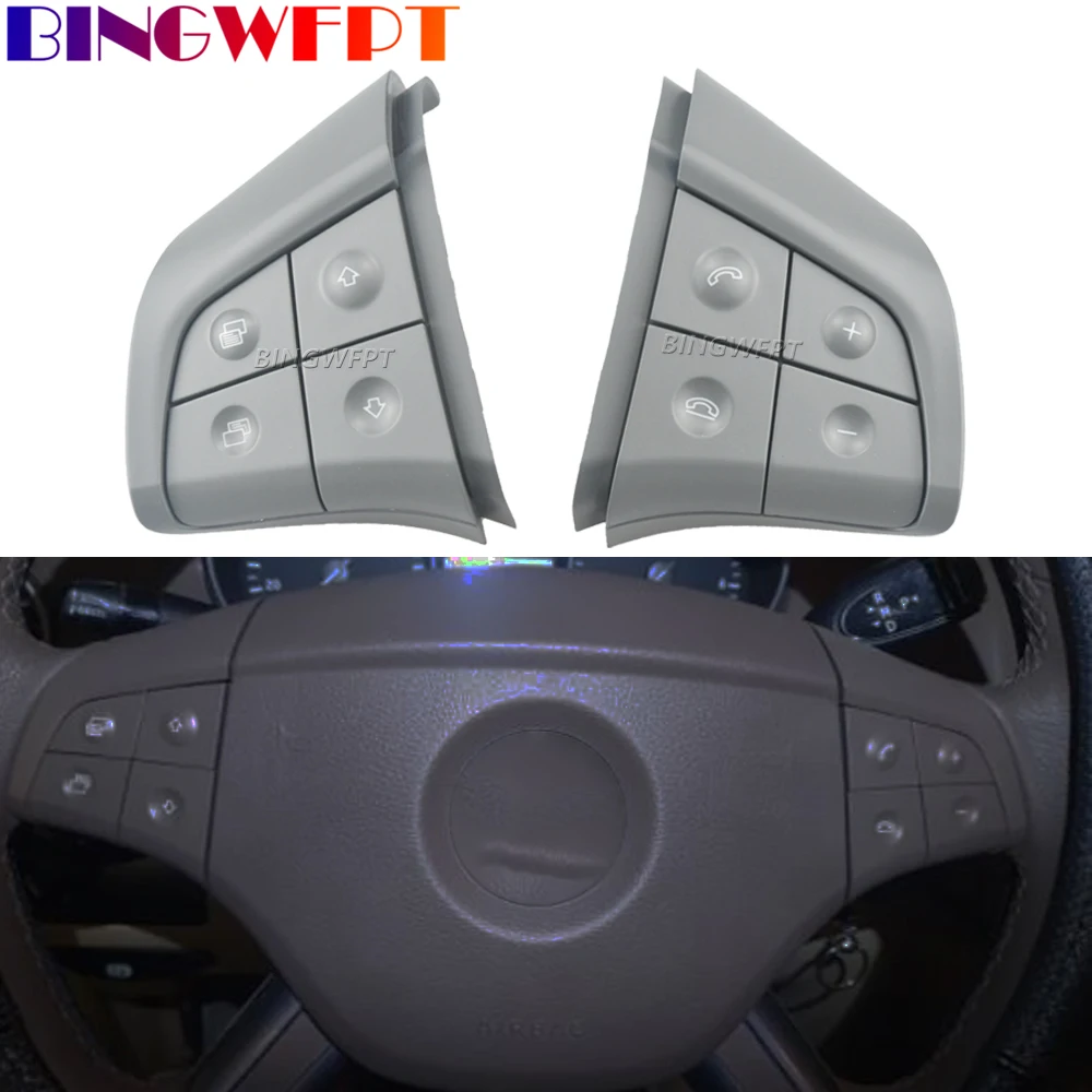 Steering Wheel Switch Control Buttons Car Multi-function Keys For Mercedes Benz GL ML R B Class W164 W245 W251 1648207910