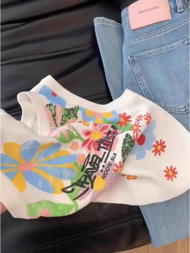 سترة نسائية صيفية مطبوعة من Dopne ملابس خارجية كورية Sle شبابية داخلية للتخسيس