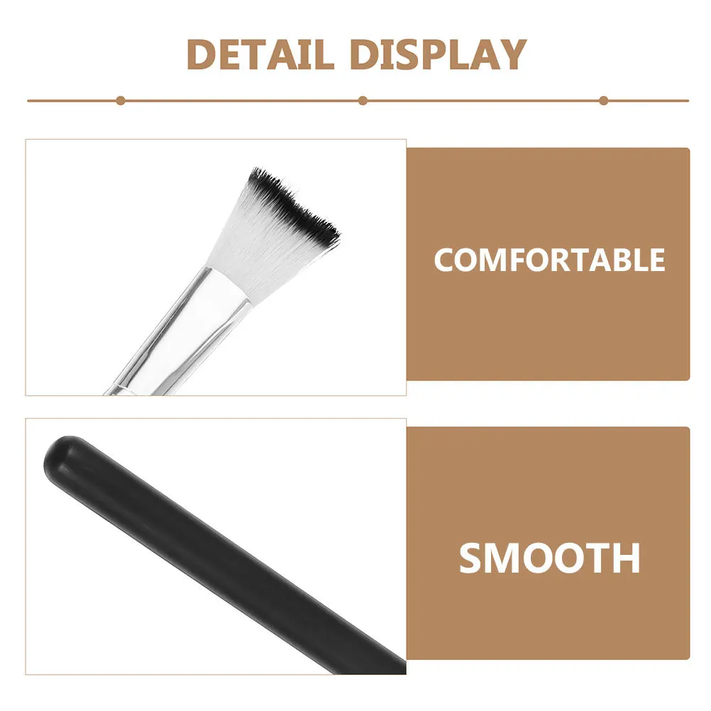 Brosse de Contour du nez pour femmes, outil de maquillage professionnel, conception douce et Portable pour surligneur, fond de teint, mélange de poudre, correcteur