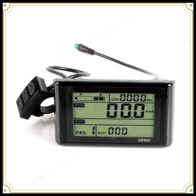 SW900 Riding Status Monitoring Module, Weather‑Sealed Handlebar Readout Component, 36V‑48V Cable Set For E‑Bike Overhaul