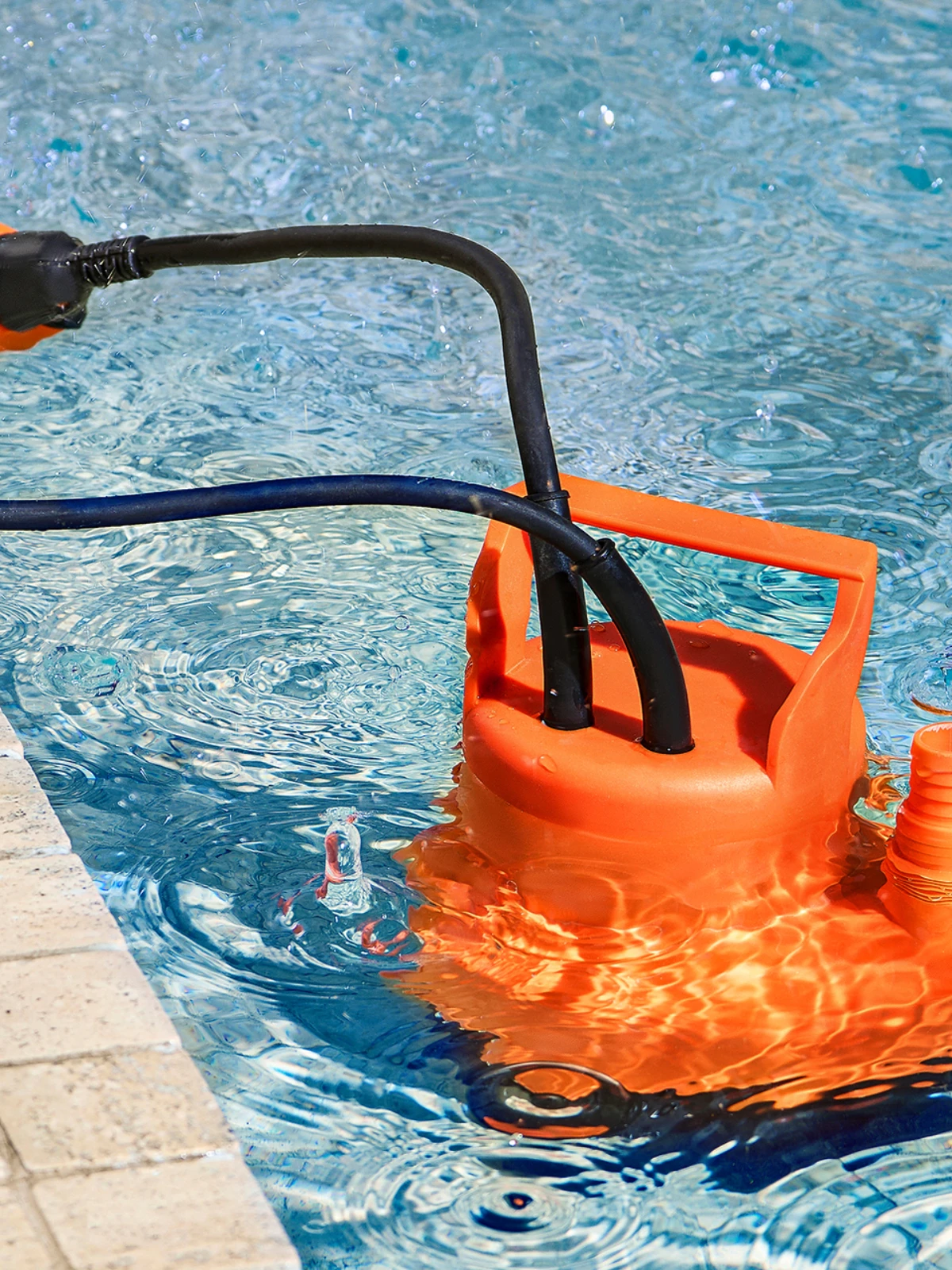 SucceBuy Utility Pomp 1585/2510/4000 GPH High Flow Sump Pomp Dompelpomp met 10ft lang netsnoer voor het aftappen van water - afbeelding 2