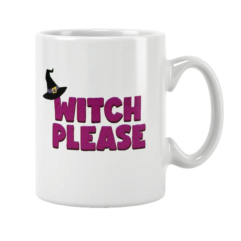 

Witch Please Halloween Coffee Mug Tea Milk Beer Cup Gift for Bestie Friends Couple