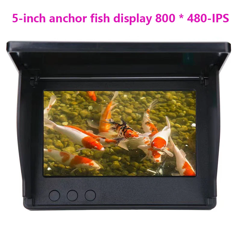 Ângulo de Visão Completo Tela HD, 1500 Brilho, 5 ", HD, Impermeável, Tela IPS, Ajuste de Cor Zoom, Pesca Noturna