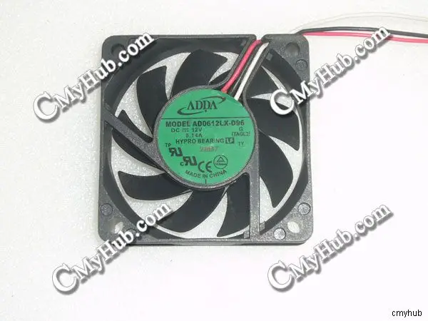 For ADDA AD0612LX-D95 G TAGL3 DC12V 0.14A 6015 6CM 60mm 60x60x15mm 3Pin Cooling Fan AD0612LX-D95 G TAGL3