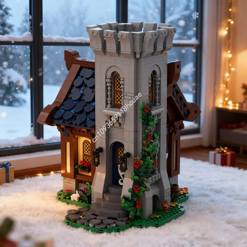 

2633pcs MOC Medieval House Tower Castleed Model Building Blocks Architecture DIY Idea Education Christmas Gifts Toy Birthday
