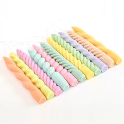Nicole Taper Candle Silicone Mold for DIY Handmade Aromatherapy Candles Home Party Decorations Form