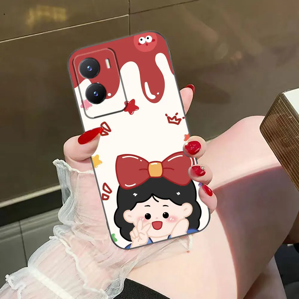 Beautiful D-Disney Princess Phone Case For VIVO Y93 Y78 Y76 Y72 Y51 Y50 Y36 Y35 Y33T Y31 Y28 Y27 Y22S Y21 Y20 PLUS 4G 5G Case