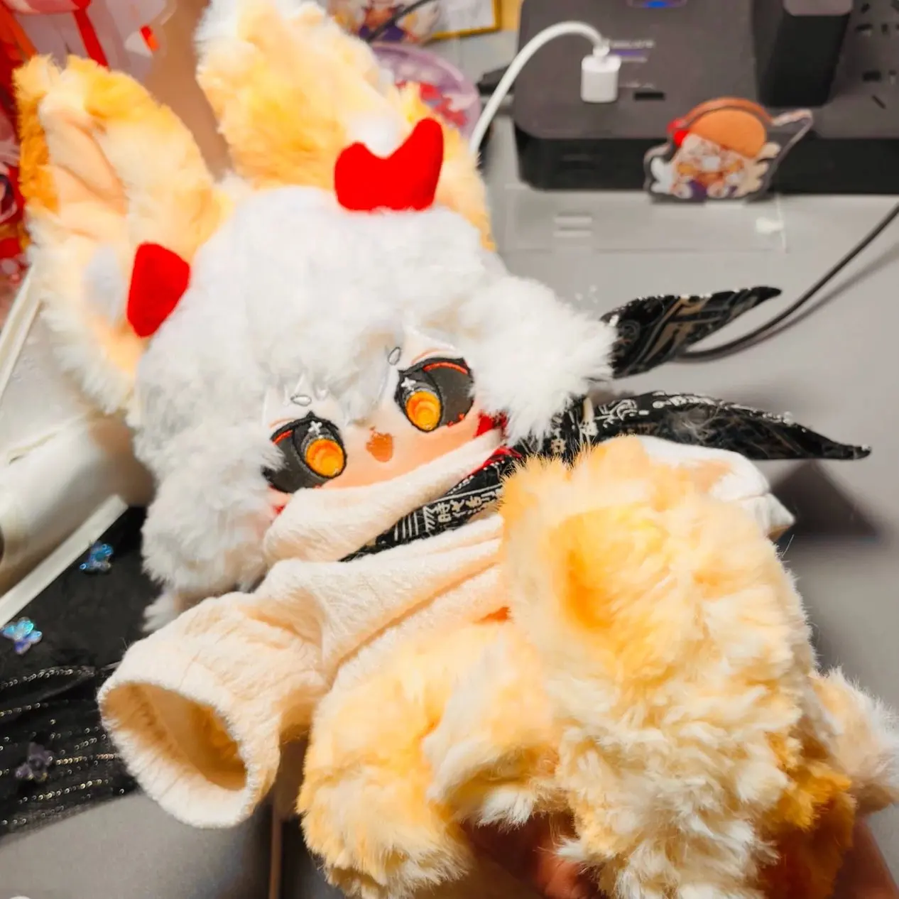 Anime ci guo guo Monster Stuffed 20cm Plushie Plush Soft Pillows Cotton Doll Body Game Anime Figure Toy Kids Gifts