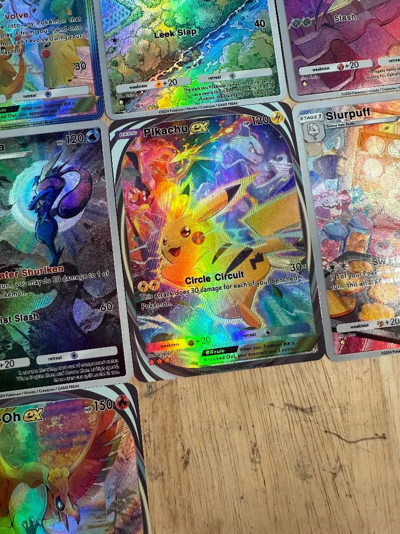 포켓몬 PTCG DIY 밀로틱 라이코우 EX 조로아크 엄브레온 겐가 셀프 컨트롤 컬렉션 시그니처 트레이딩 플래시 카드 애니메이션 만화 선물