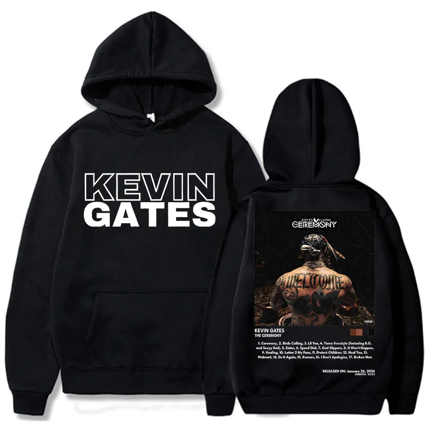 Kevin Gates Be Somebody 후드, 하라주쿠 힙합 맨투맨, 긴 소매 플리스 의류, Sudaderas 후드 풀오버