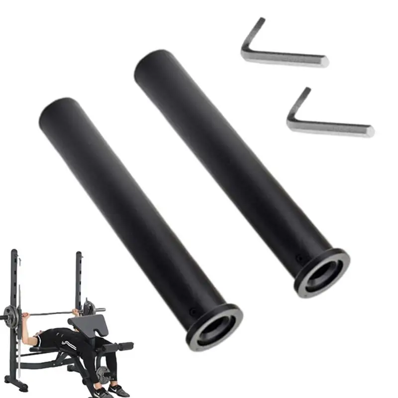 Barbell Sleeve 2pcs Dumbbell Adapter Weightlifting Converts 1 Standard Weight Plate Posts To 2 Weight Plate Posts Grip