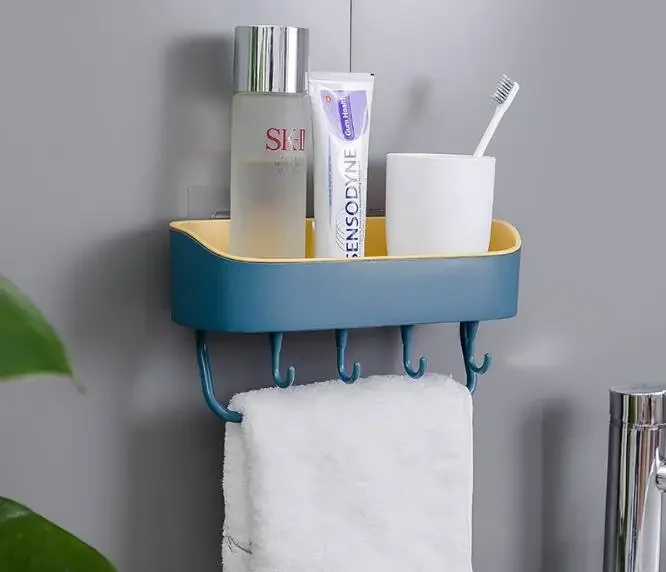 

Bathroom Shelf Bathroom Adhesive Storage Rack Kitchen Home Decoration Corner Shower Shelf Rack Storage Rack Accessory QA 185