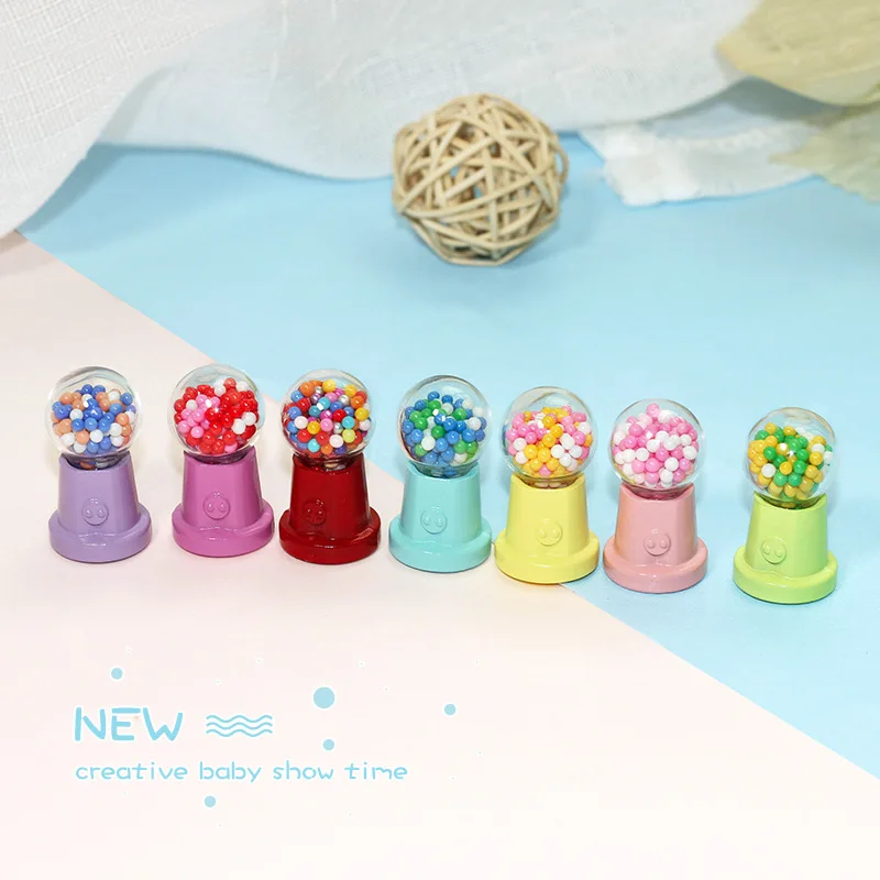 Ob11 Miniature Food Play Scene Toys Doll House Accessories 1:12 Colorful Candy Machine Candy Store Scene Photography Props Model