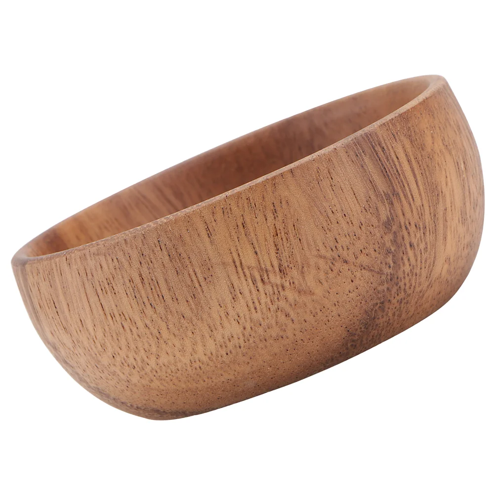 

Acacia Wooden Plate Kitchen Supplies Utensils Food Bowl Household Rice Home Dishware Dessert Container Wodden Salad Bowls