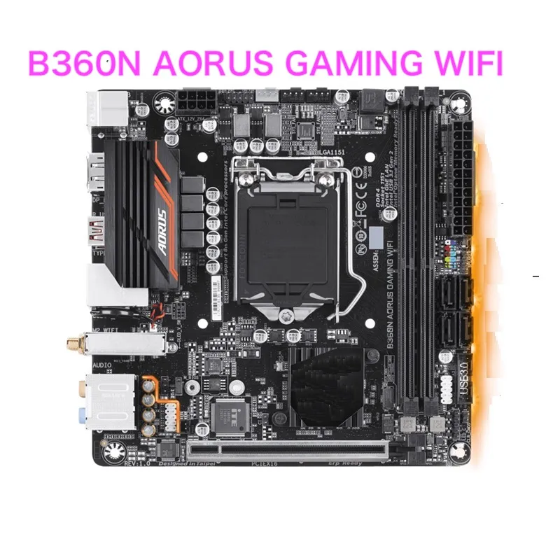 

Suitable For GIGABYTE B360N AORUS GAMING WIFI Motherboard 32GB LGA1151 DDR4 Mini-ITX Mainboard 100% Tested OK Fully Work