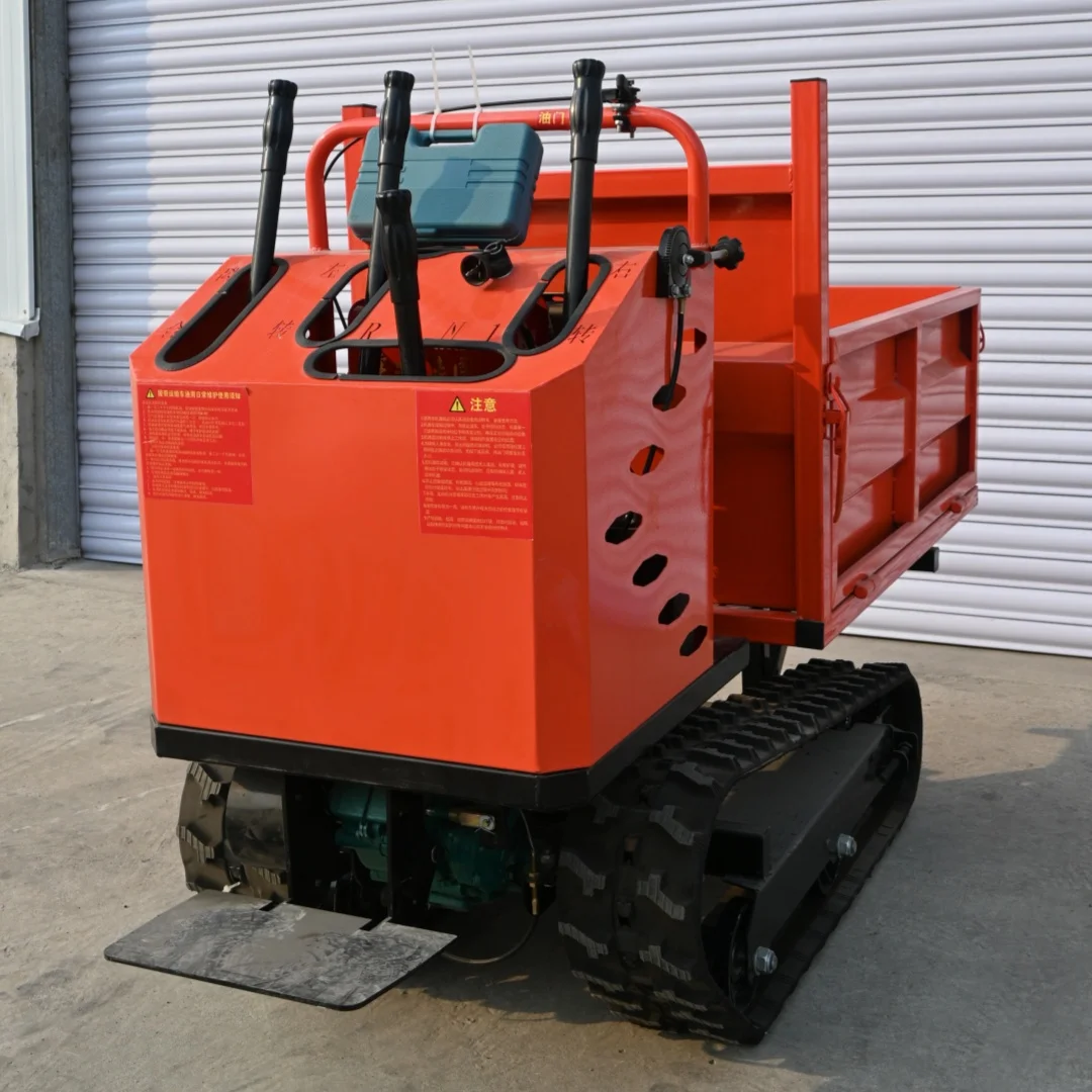 Customized China Direct Producer's Self-Loading Crawler Dumper 800kg 1000kg 2ton 3ton Tracked Vehicle Mini Earth-Moving Machiner