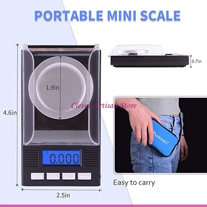 ميزان رقمي للمطبخ، شاشة LCD، ميزان مجوهرات بمنصة من الفولاذ المقاوم للصدأ، مع شاشة LCD، قياس ميزان الطب الإلكتروني