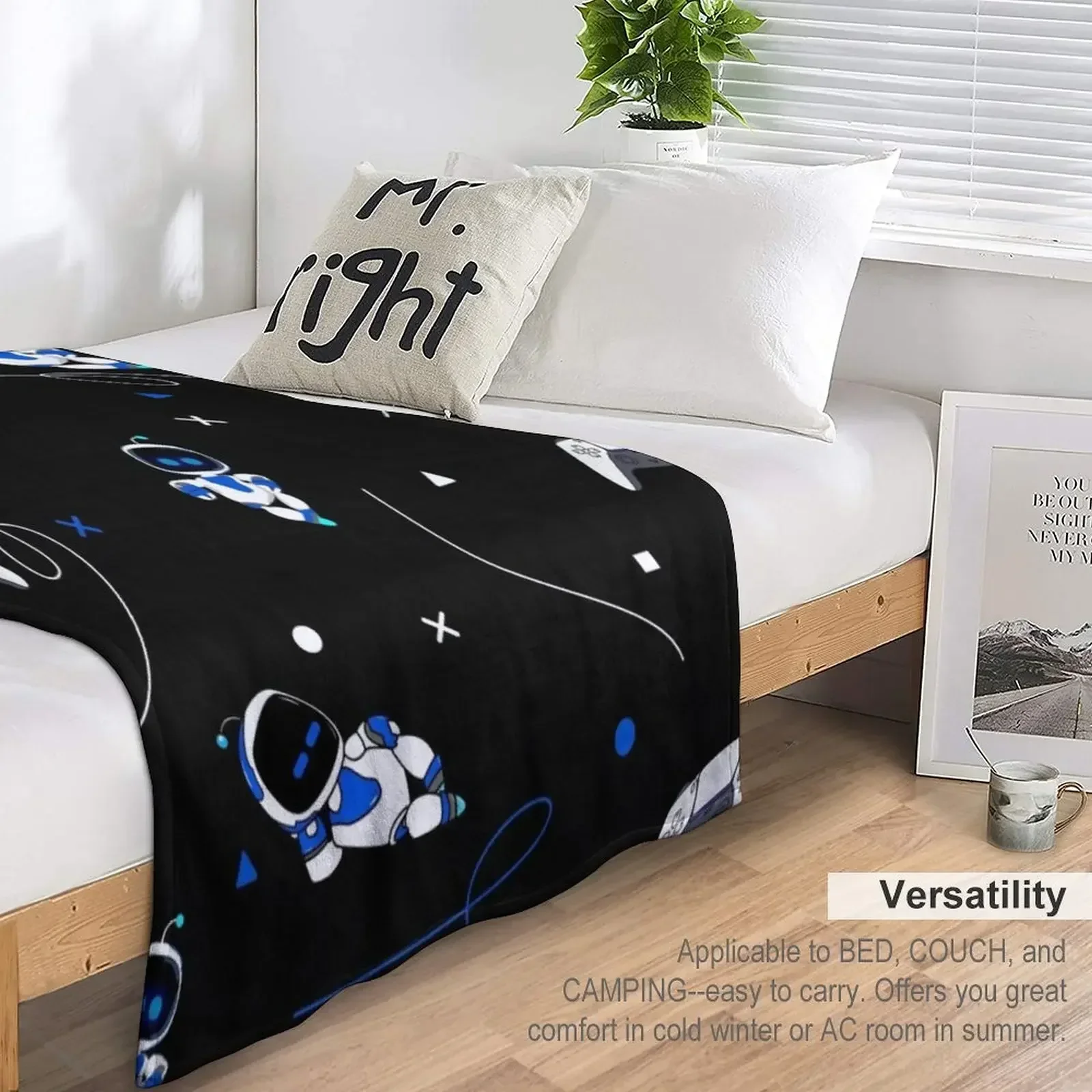 Astrobot pattern Throw Blanket Bed Blankets For Bed Blankets