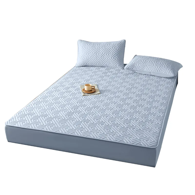 Washed cotton mattress Class A thickened pure cotton waterproof and anti-urine mattress cover summer dust cover