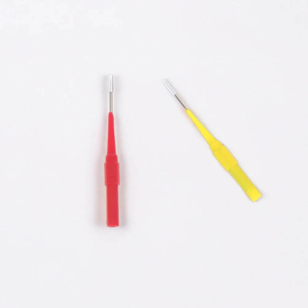 Sondas de teste de piercing de fio para reparo automotivo, 15 peças, 0.7mm, pino traseiro de isolamento, multímetro, diagnóstico elétrico de carro, testador de tensão